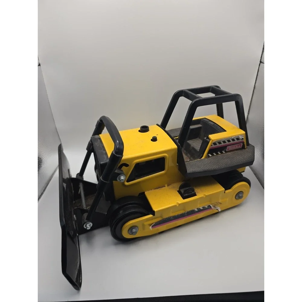 Vintage 1980's Tonka Yellow Steel Bulldozer 13